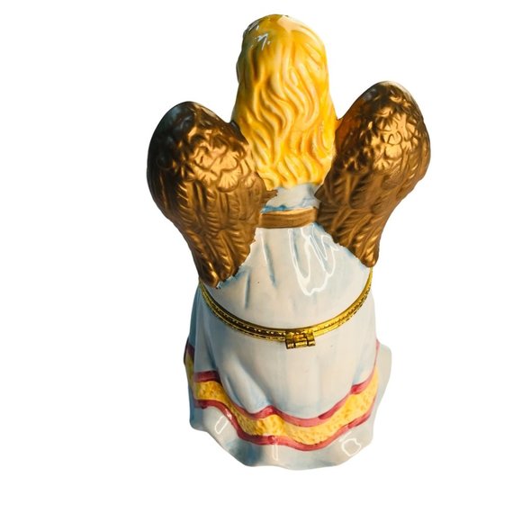 Angel Trinket box Home Decor Vintage Collectible Figurine 8" H - Picture 3 of 12